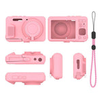 Custodia protettiva in morbido silicone per fotocamera con cinturino da polso, For Kodak PIXPRO FZ55