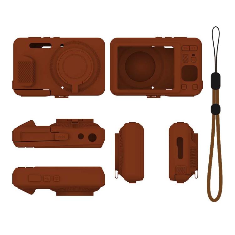 Custodia protettiva in morbido silicone per fotocamera con cinturino da polso, For Kodak PIXPRO FZ55