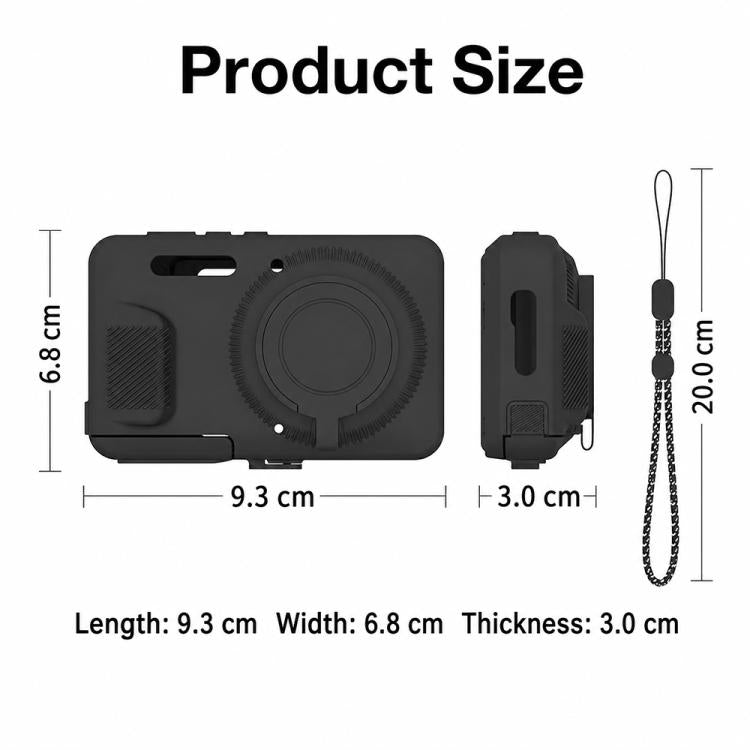 Custodia protettiva in morbido silicone per fotocamera con cinturino da polso, For Kodak PIXPRO FZ55