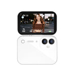 D28s Fotocamera digitale retrò con touchscreen HD da 3 pollici e 64 MP, supporta musica, film e giochi., without Lanyard, with Lanyard