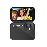 D28s Fotocamera digitale retrò con touchscreen HD da 3 pollici e 64 MP, supporta musica, film e giochi., without Lanyard, with Lanyard