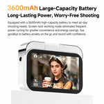 D28s Fotocamera digitale retrò con touchscreen HD da 3 pollici e 64 MP, supporta musica, film e giochi., without Lanyard, with Lanyard