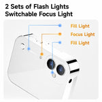 D28s Fotocamera digitale retrò con touchscreen HD da 3 pollici e 64 MP, supporta musica, film e giochi., without Lanyard, with Lanyard