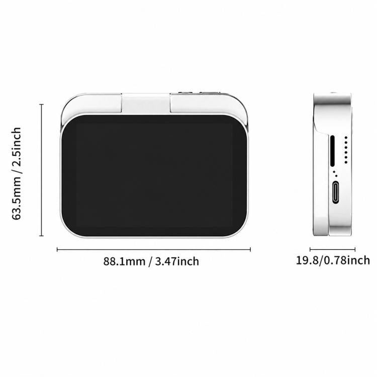 D28s Fotocamera digitale retrò con touchscreen HD da 3 pollici e 64 MP, supporta musica, film e giochi., without Lanyard, with Lanyard