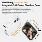 D28s Fotocamera digitale retrò con touchscreen HD da 3 pollici e 64 MP, supporta musica, film e giochi., without Lanyard, with Lanyard