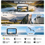 D28s Fotocamera digitale retrò con touchscreen HD da 3 pollici e 64 MP, supporta musica, film e giochi., without Lanyard, with Lanyard