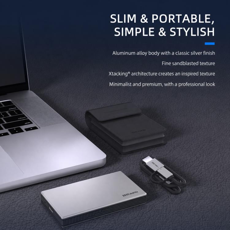 Unità a stato solido portatile ad alta velocità ZHITAI YMTC con porta USB 3.2 Type-C., 1TB, 2TB, 4TB