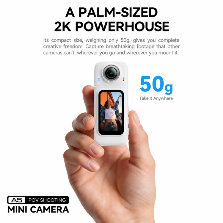 Action camera HD WiFi con schermo IPS da 1,47 pollici, girevole magneticamente, per esterni.