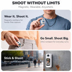 Action camera HD WiFi con schermo IPS da 1,47 pollici, girevole magneticamente, per esterni.