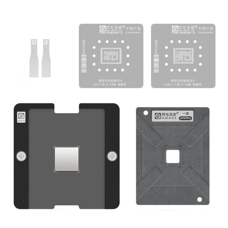 Strumento di stagnatura AMAOE, X-17 CPU Set Half-Cut, X-17 CPU Set Engraving, A19 Lower Half-Engraving Edition, A19 Lower Layer Engraved Plate, A19 Pro Lower Half-Engraving, A19 Pro Lower Layer Engraving, A19/Pro Positioning Plate                      ...