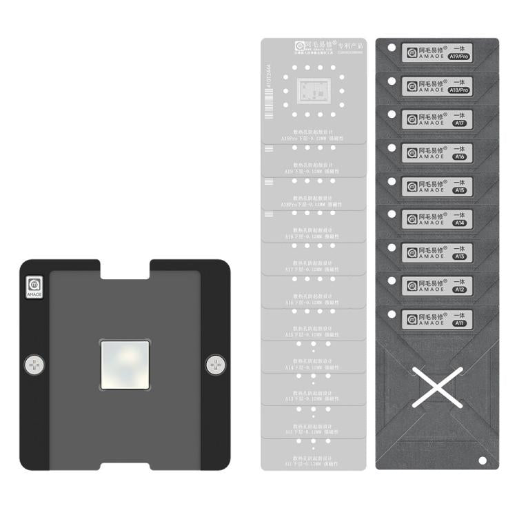 Strumento di stagnatura AMAOE, X-17 CPU Set Half-Cut, X-17 CPU Set Engraving, A19 Lower Half-Engraving Edition, A19 Lower Layer Engraved Plate, A19 Pro Lower Half-Engraving, A19 Pro Lower Layer Engraving, A19/Pro Positioning Plate                      ...