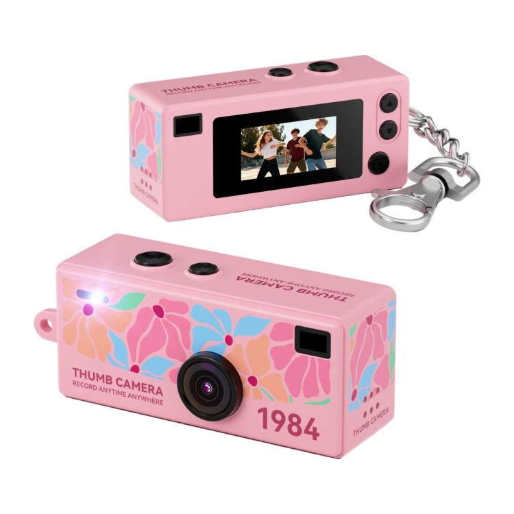Mini videocamera portatile a pollice con risoluzione 1080P e funzione di registrazione, ideale per cartoni animati.