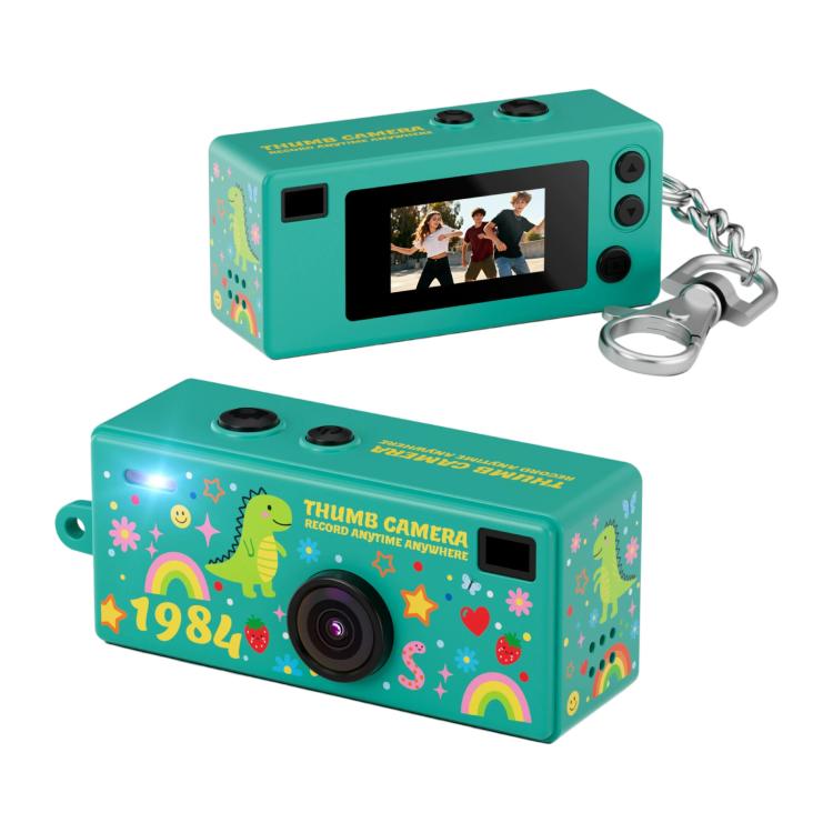 Mini videocamera portatile a pollice con risoluzione 1080P e funzione di registrazione, ideale per cartoni animati.