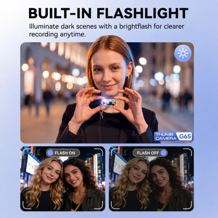 Mini videocamera portatile a pollice con risoluzione 1080P e funzione di registrazione, ideale per cartoni animati.
