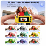 Mini videocamera portatile a pollice con risoluzione 1080P e funzione di registrazione, ideale per cartoni animati.