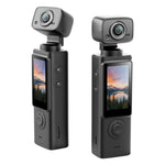 Videocamera sportiva portatile da esterno con schermo IPS da 1,9 pollici e risoluzione 2K per vlog d'azione e riprese in esterni.