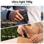 Videocamera sportiva portatile da esterno con schermo IPS da 1,9 pollici e risoluzione 2K per vlog d'azione e riprese in esterni.