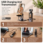Videocamera sportiva portatile da esterno con schermo IPS da 1,9 pollici e risoluzione 2K per vlog d'azione e riprese in esterni.