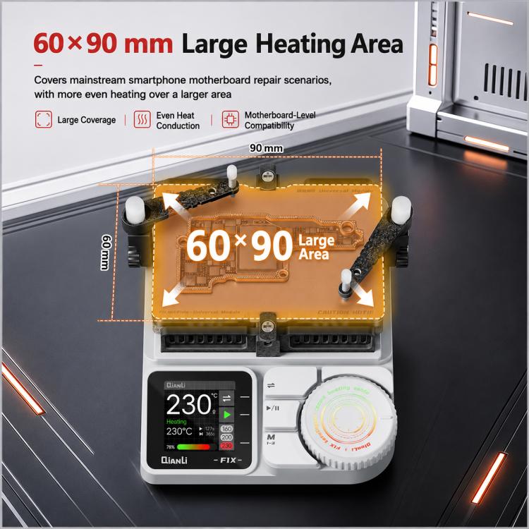 Piattaforma di riscaldamento a curva di stratificazione per schede madri intelligenti QIANLI F1X, EU Plug, US Plug