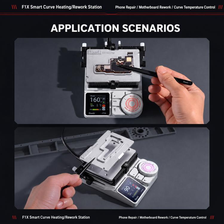 Piattaforma di riscaldamento a curva di stratificazione per schede madri intelligenti QIANLI F1X, EU Plug, US Plug