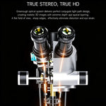 Microscopio stereoscopico trinoculare MECHANIC D67T-B11 con zoom ottico 6,5-75X.