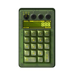 8BitDo Retro18 2 in 1 Tastierino numerico meccanico e contatore trimodale per PC, Clear Green