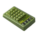 8BitDo Retro18 2 in 1 Tastierino numerico meccanico e contatore trimodale per PC, Clear Green