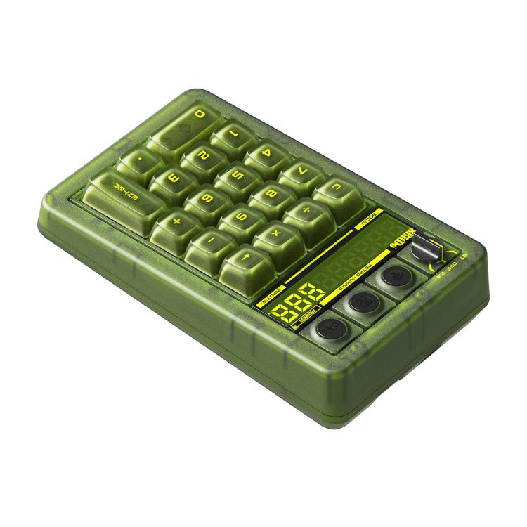 8BitDo Retro18 2 in 1 Tastierino numerico meccanico e contatore trimodale per PC, Clear Green