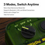 8BitDo Retro18 2 in 1 Tastierino numerico meccanico e contatore trimodale per PC, Clear Green