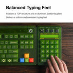 8BitDo Retro18 2 in 1 Tastierino numerico meccanico e contatore trimodale per PC, Clear Green