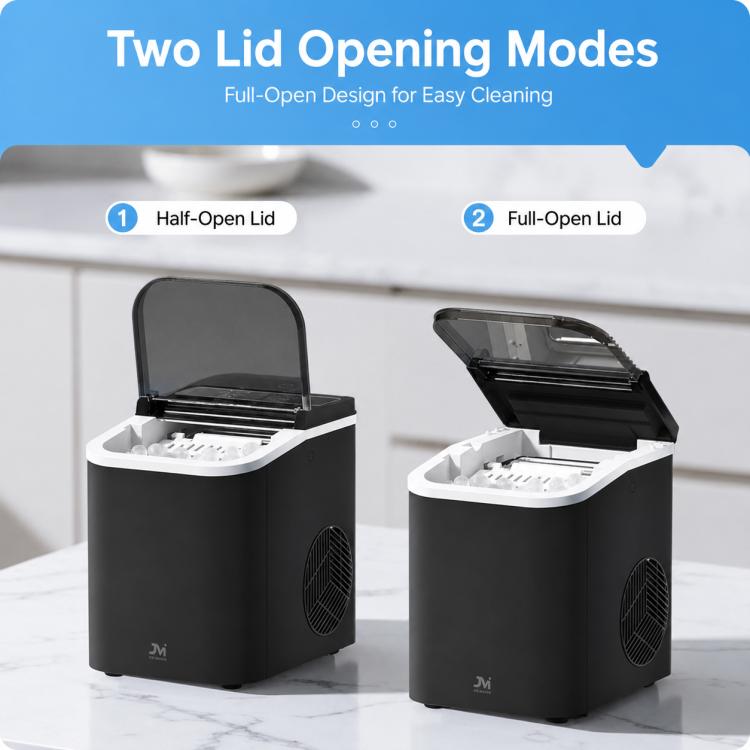 JI-A02A Mini fabbricatore di ghiaccio portatile completamente automatico a forma di proiettile, EU Plug, US Plug, UK Plug