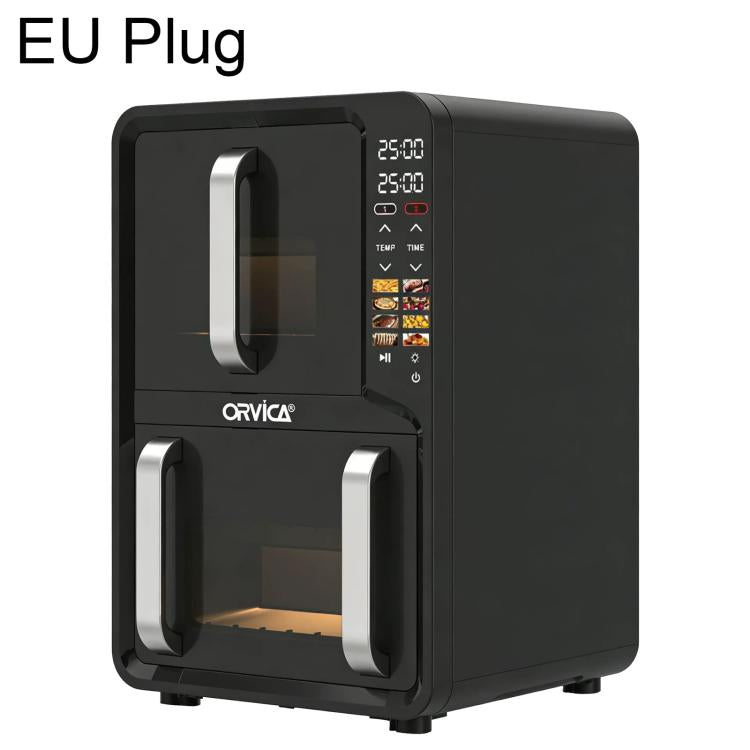 Friggitrice ad aria a doppio cassetto di grande capacità ORVICA ORM-8880, EU Plug, US Plug, UK Plug, AU Plug