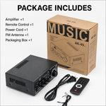 AK45 Pro Amplificatore audio digitale Bluetooth stereo ad alta potenza a 2 canali, EU Plug, UK Plug