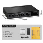 AV-369BT Amplificatore Bluetooth ad alta potenza a 5.1 canali per home theater e palcoscenici esterni., EU Plug, US Plug, UK Plug