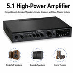AV-369BT Amplificatore Bluetooth ad alta potenza a 5.1 canali per home theater e palcoscenici esterni., EU Plug, US Plug, UK Plug