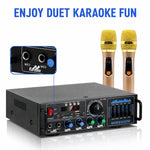 AV-016 Amplificatore Bluetooth ad alta potenza con display, EU Plug, US Plug, UK Plug