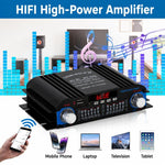 BT-998 Mini amplificatore Bluetooth 5.0 a 4 canali per uso domestico e in auto, No Adapter, US Plug, EU Plug