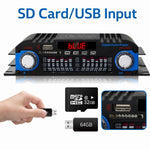 BT-998 Mini amplificatore Bluetooth 5.0 a 4 canali per uso domestico e in auto, No Adapter, US Plug, EU Plug