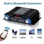 BT-998 Mini amplificatore Bluetooth 5.0 a 4 canali per uso domestico e in auto, No Adapter, US Plug, EU Plug