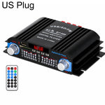 BT-998 Mini amplificatore Bluetooth 5.0 a 4 canali per uso domestico e in auto, No Adapter, US Plug, EU Plug