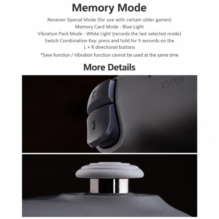 Gamepad controller wireless 8BitDo N64 2.4G, N64 2.4G Wireless