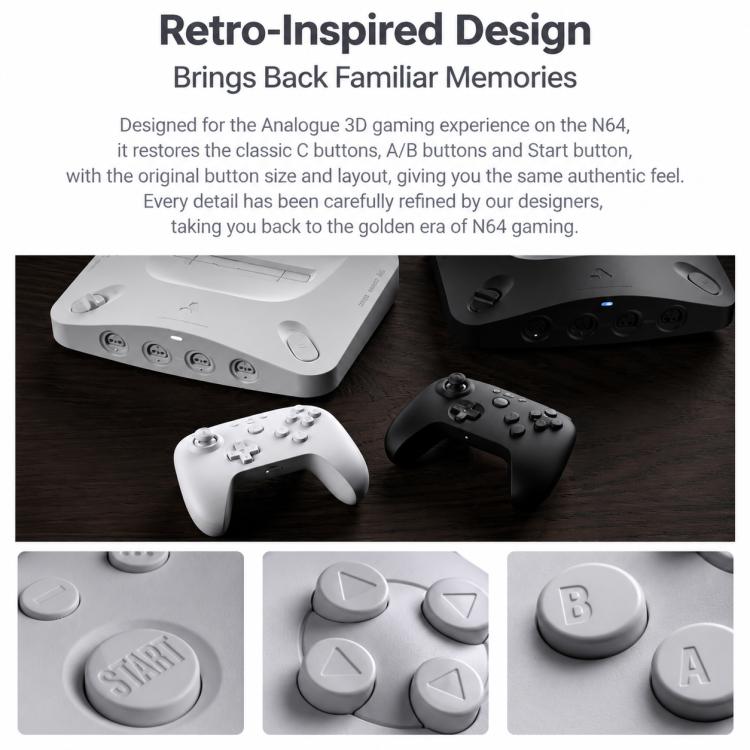Gamepad controller Bluetooth 8BitDo per Nintendo 64, N64 Bluetooth White, N64 Bluetooth Black