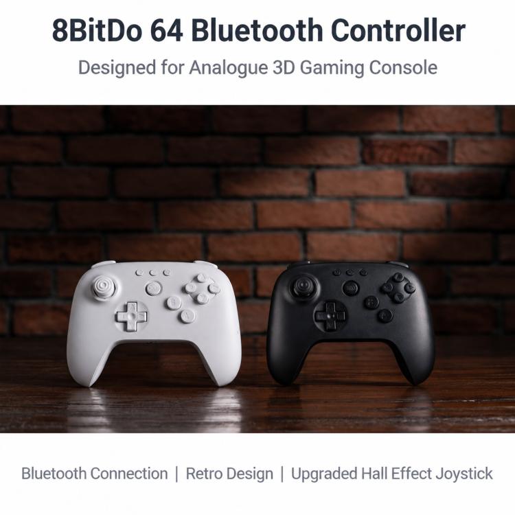 Gamepad controller Bluetooth 8BitDo per Nintendo 64, N64 Bluetooth Grey