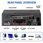 BT-298 Pro Amplificatore audio digitale stereo a 2 canali con Bluetooth, EU Plug, US Plug, UK Plug