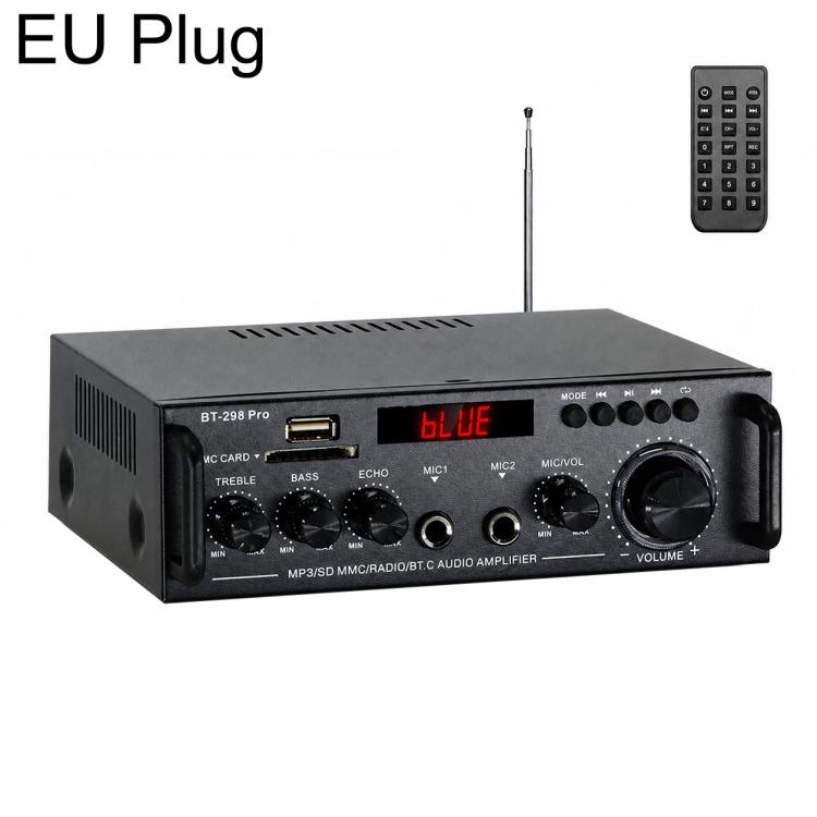BT-298 Pro Amplificatore audio digitale stereo a 2 canali con Bluetooth, EU Plug, US Plug, UK Plug