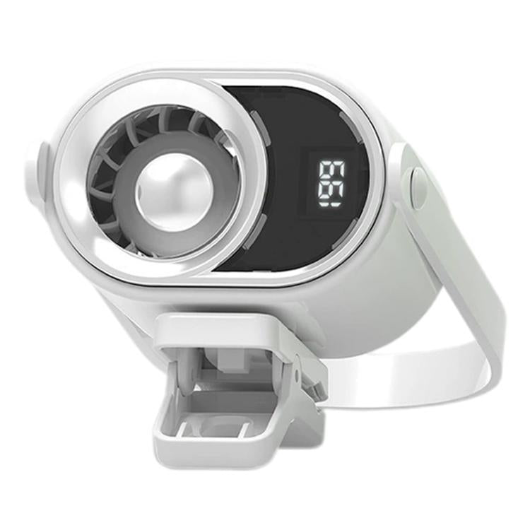 Ventilatore portatile con clip, controllo intelligente della velocità continua e display digitale