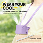 Ventilatore portatile con clip, controllo intelligente della velocità continua e display digitale