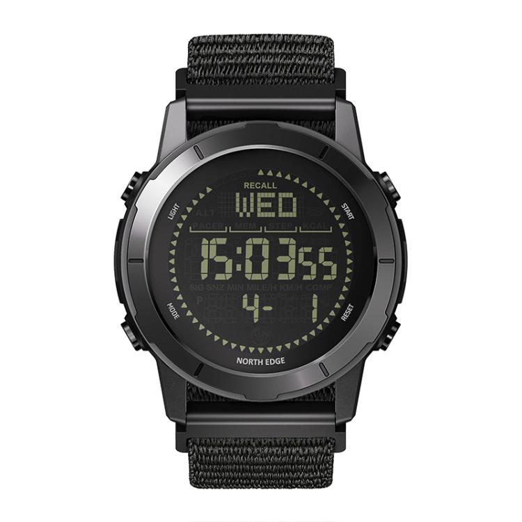 Orologio sportivo intelligente NORTH EDGE LiteCore da uomo, impermeabile, con bussola e contapassi, ideale per attività all'aperto.
