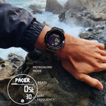 Orologio sportivo intelligente NORTH EDGE LiteCore da uomo, impermeabile, con bussola e contapassi, ideale per attività all'aperto.