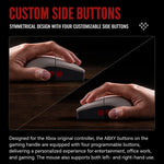 Mouse wireless retrò 8BitDo Retro R8-N Edition con tripla modalità e base di ricarica wireless.